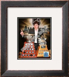 Evgeni Malkin with the Art Ross Trophy and Conn Smythe Trophy Framed Photographic Print