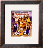 2007-08 LA Lakers Western Conference NBA Champions Framed Photographic Print
