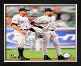 Alex Rodriguez & Derek Jeter 2008 Action Framed Photographic Print