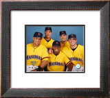 Carlos Beltran, Tom Glavine, Jose Reyes, Paul LoDuca and David Wright 2006 All Star Game Framed Photographic Print