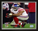 Michael Strahan - Super Bowl XLII Framed Photographic Print