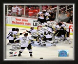 Pittsburgh Penguins Celebration Game 7 of the 2008-09 NHL Stanley Cup Finals Framed Photographic Print
