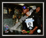 B.J. Upton Game 7 of the 2008 ALCS Celebration Framed Photographic Print
