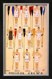 Yale Harvard Princeton Crews Framed Giclee Print