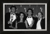 The Cast of Seinfeld with Awards Poster