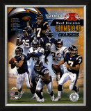 2004 Chargers AFC West Champ.Composite Framed Photographic Print