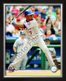 Jose Reyes 2008 Batting Action Framed Photographic Print