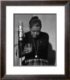 Billie Holiday, Last Recording Session Print by Milt Hinton