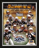 Patriots Super Bowl XXXIX Champions Composite Framed Photographic Print