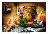 DJ Frank Kunstdrucke von Adam Perez