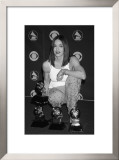 Madonna Posing with Awards Prints