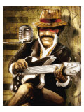The Guitarist Prints by Adam Perez
