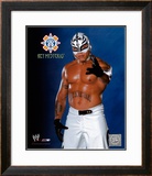 Rey Mysterio 143 - Blue and Black background ©Photofile Framed Photographic Print