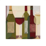 The Wine Collection Prints by Julia Hawkins