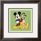 Classic Mickey Mouse and Pluto Art