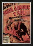 Classic Mexican Movie: Sedasangre Framed Giclee Print