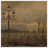 Mini Dawn and the Gondolas I Affiches par Terry Lawrence