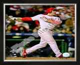 Chase Utley Game 3 of the 2008 MLB World Series Framed Photographic Print