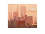 Manhattan Rosa Posters by Xavier Carbonell