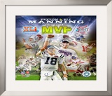 Peyton Manning & Eli Manning Framed Photographic Print