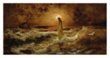 Christ on Water Plakater av Jason Bullard