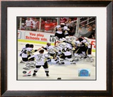 Pittsburgh Penguins Celebration Game 7 of the 2008-09 NHL Stanley Cup Finals Framed Photographic Print