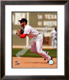 Dustin Pedroia 2008 Fielding Action Framed Photographic Print