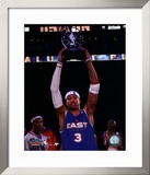 Allen Iverson - 2005 All Star Game - Holds Up The MVP Trophy Framed Photographic Print