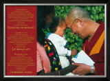 Dalai Lama: Never Give Up on Peace Posters