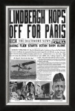 The Baltimore News, May 20, 1927: Lindbergh Hops Off for Paris Prints