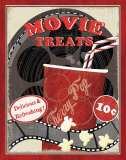 At the Movies II Prints by Veronique Charron