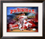 Dustin Pedroia 2008 MVP Framed Photographic Print