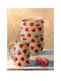 Breakfast Heart Bowls, Jug and Rose Posters par Peter McGowan