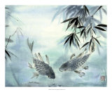 Carpes japonaises Affiches par Nan Rae