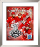 '09 St. Cup - Red Wings "Big 5 " Framed Photographic Print