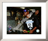 B.J. Upton Game 7 of the 2008 ALCS Celebration Framed Photographic Print