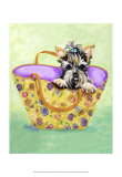 Yorkie Handbag Posters by Carol Dillon