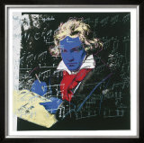 Beethoven, c.1987 (blue face) Prints by Andy Warhol