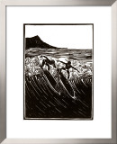 Hawaii Surf Framed Giclee Print