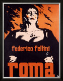 Federico Fellini Roma Framed Giclee Print