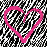 Zebra Love Poster af Louise Carey
