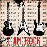 I Am Rock Poster par Louise Carey