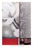 Bohemia Flora White Poster par Jasmin Zara Copley