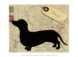 Silueta de Dachshund Pósters por Nancy Shumaker Pallan Silueta de Dachshund Pósters por Nancy Shumaker Pallan