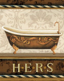 Bourgoisie Bath II Art by Lisa Audit