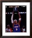 Allen Iverson - 2005 All Star Game - Holds Up The MVP Trophy Framed Photographic Print