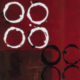 Red Circles I Kunstdrucke von Laurie Maitland