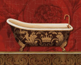 Royal Red Bath II Posters by Lisa Audit