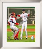 Jon Lester's 2008 No Hitter, Celebration Framed Photographic Print