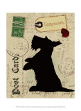 Scottie Silhouette Prints by Nancy Shumaker Pallan
